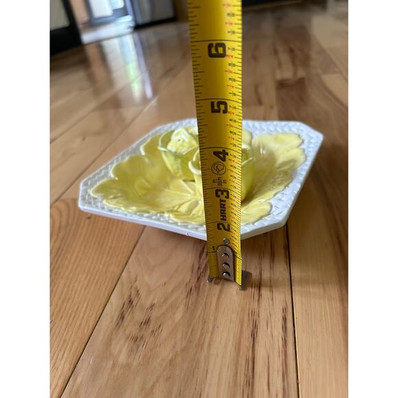 Secla Cabbage Yellow Salt & Pepper Shaker SET, Meiselman Imports Plate Vintage - Picture 8 of 10